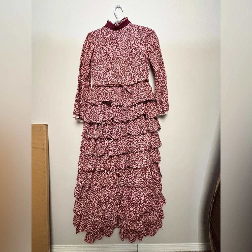 Vintage Ruffle Dress - Picture 1 of 6